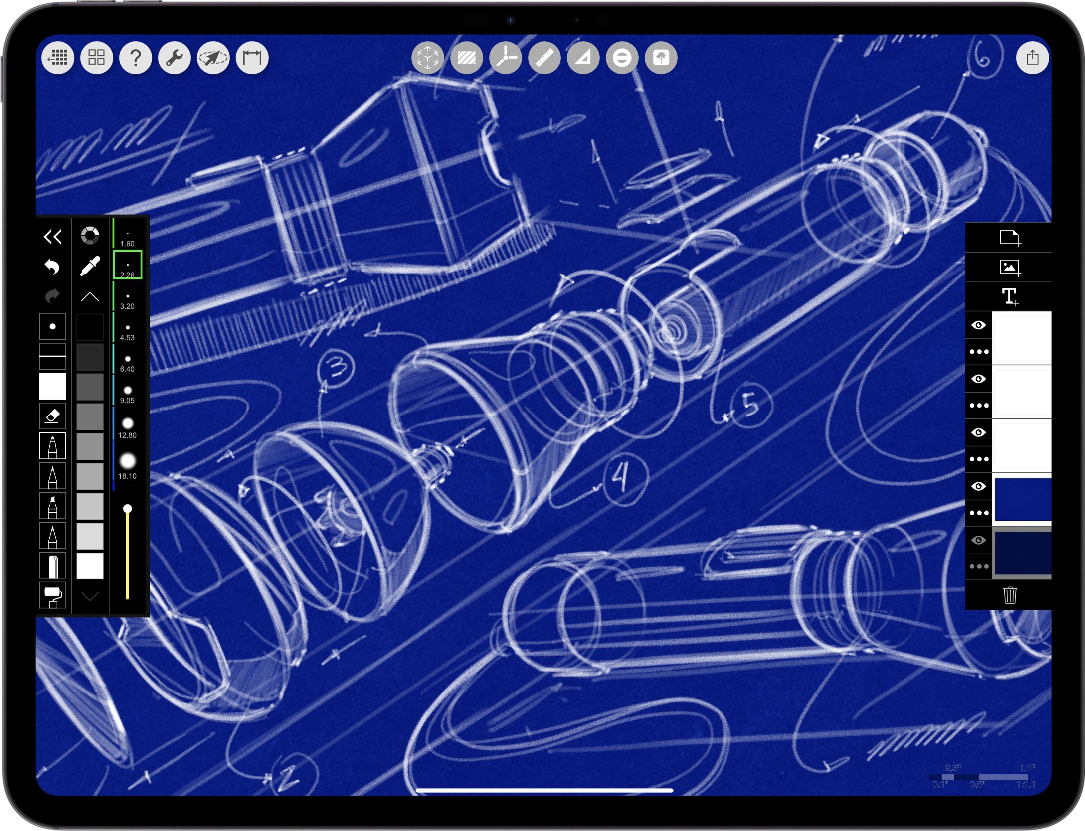best App for architects _ iPad drawing for industrial design _  product sketch